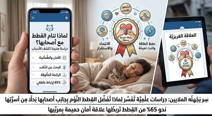 سر يجهله الملايين: لماذا تنام القطط بجانب أصحابها؟