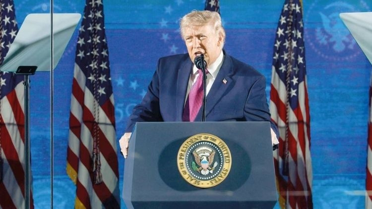 Trump from Mount Rushmore: America will never be a communist country