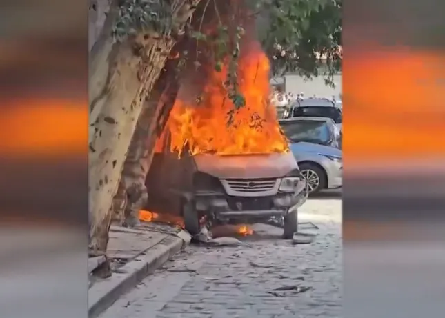 Explosions near the Macron Hotel in Damascus coincided with his reception from President Al-Sharaa