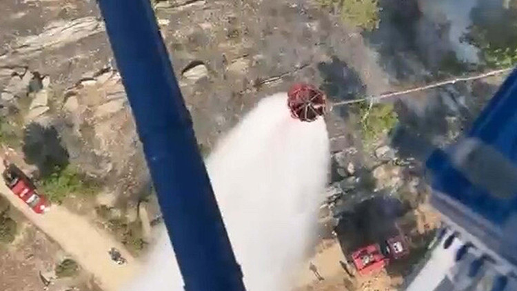 Firefighting teams respond to forest fires in Kastamonu and Aydin, Turkey